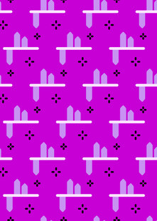 紫色仙人掌图案无缝背景