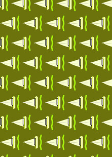 绿色几何图案无缝背景