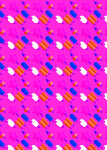 粉色多彩几何图案背景