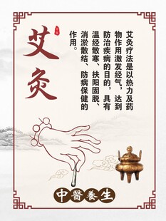 传统艾灸养生图示