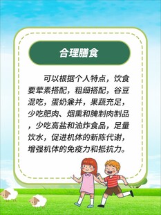 合理膳食科普宣传页
