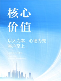 核心价值宣传海报