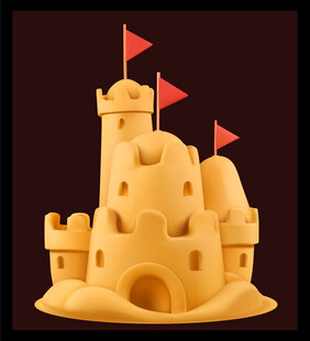 精致手工沙雕城堡模型