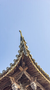 中式古建筑屋檐特写