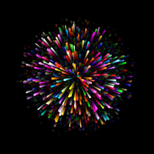 绚丽多彩烟花绽放