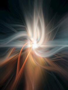 炫彩光线抽象艺术画面