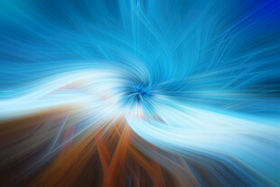 梦幻蓝棕渐变抽象背景图