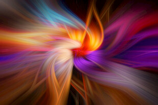 绚丽动感抽象色彩绽放