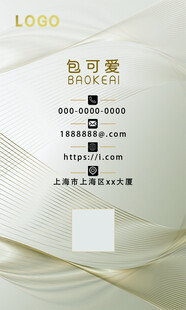 简约商务风名片