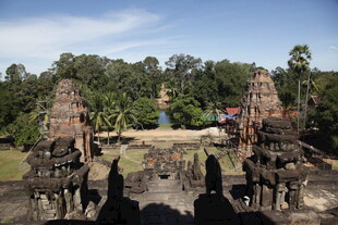 古老柬埔寨寺庙景观