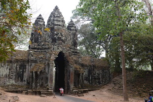 吴哥窟古老寺庙建筑景观