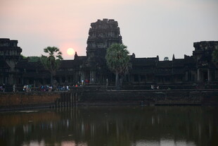 吴哥窟黄昏美景