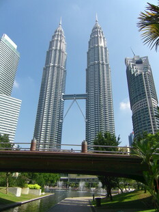 吉隆坡双子塔城市景观