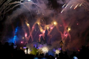 绚丽烟花点亮夜空