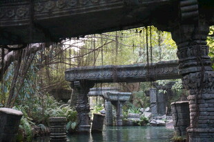 古桥流水间的静谧景致