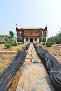 中式建筑施工场景