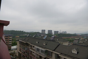 城市屋顶景观 阴天视角