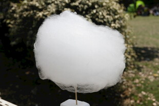 蓬松棉花糖特写