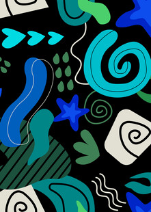 抽象多彩几何图案背景