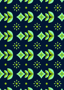 几何图案绿色系无缝背景