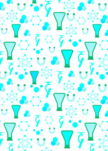 清新薄荷色几何图案背景