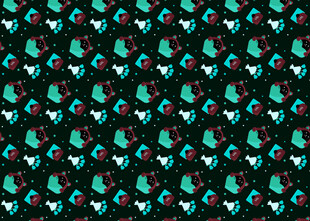 多彩小图案无缝背景纹理