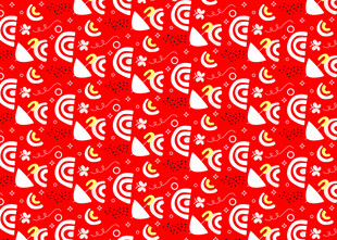 红色喜庆图案背景纹理