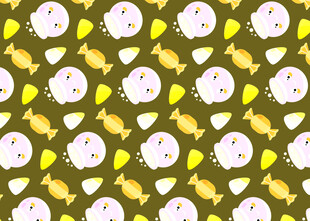 可爱小动物图案背景