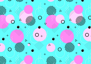 蓝粉几何图案背景设计