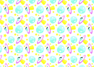 多彩火烈鸟图案背景设计