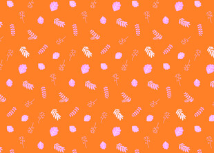 橙色背景多彩几何图案