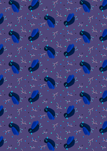 紫色背景蓝色图案纹理