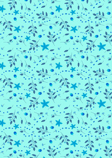 浅蓝色星星碎花图案背景