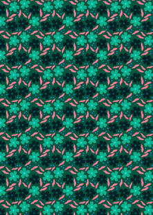 绿色花卉图案纹理背景