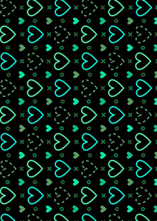 黑色背景的蓝绿色几何图案