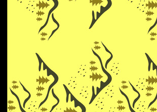 黄色背景抽象花纹图案