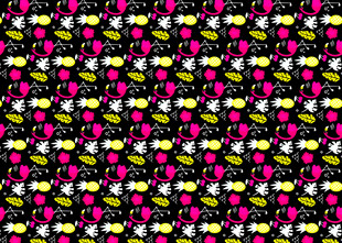 多彩花卉图案纹理背景