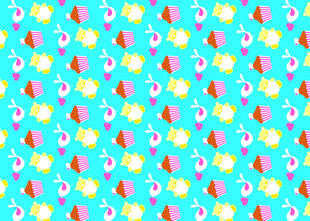 多彩水果图案背景纹理