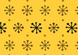 黄色背景雪花图案纹理