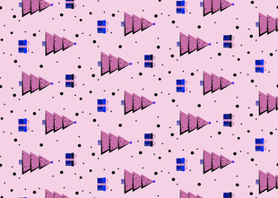 粉色几何图案背景纹理