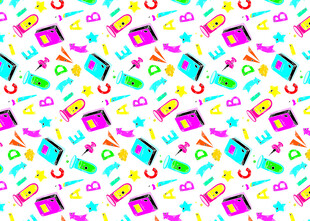 多彩几何图案背景纹理