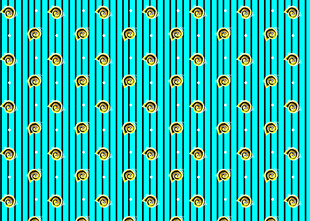 蓝底黄图案条纹背景纹理
