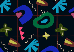 抽象几何多彩图案背景