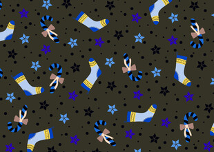 多彩袜子图案背景设计