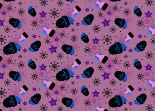 紫色星空风多彩图案背景