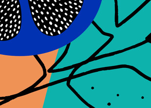 抽象几何图案艺术插画