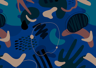 抽象几何手绘图案背景