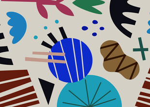 抽象几何图案装饰画