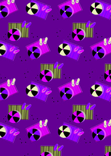 紫色几何图案无缝背景