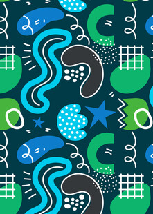 抽象几何波点图案背景